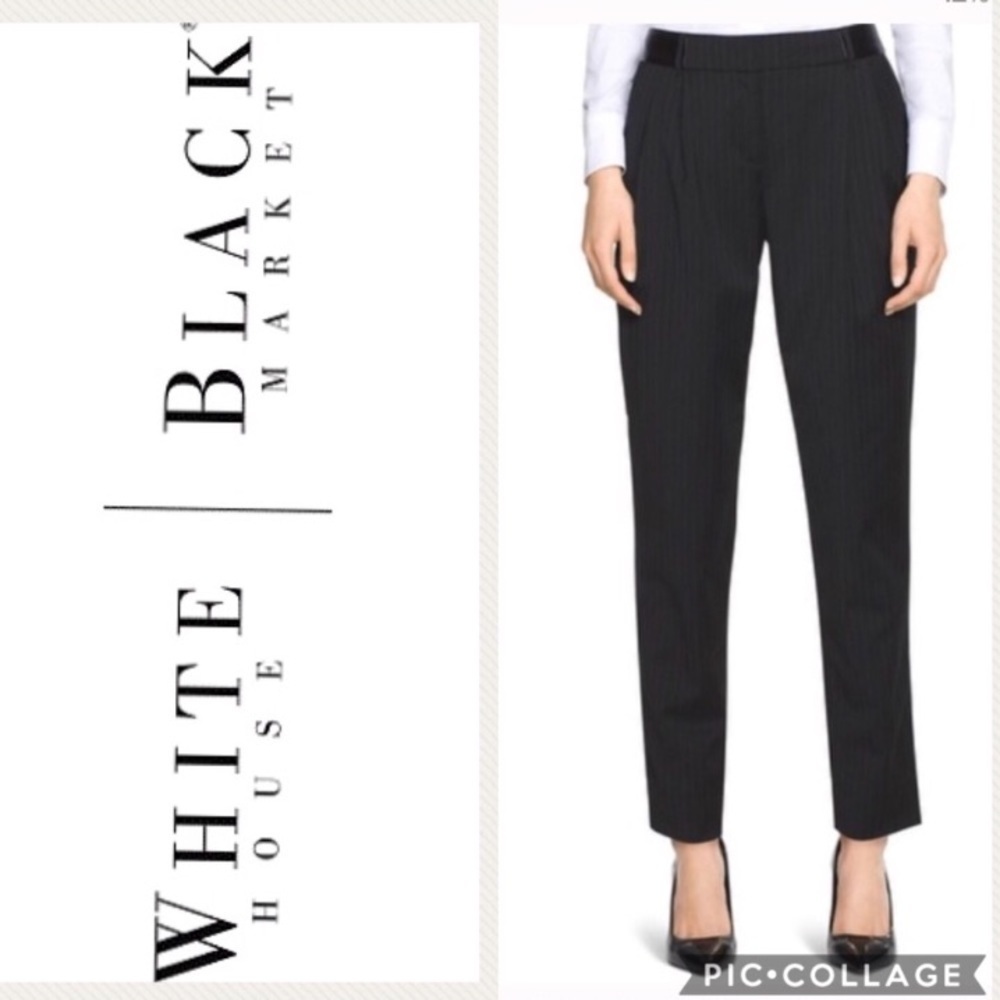 White House Black Market Pin Trouser Tapered Leg NWT Sz 6 Women’s 12 8